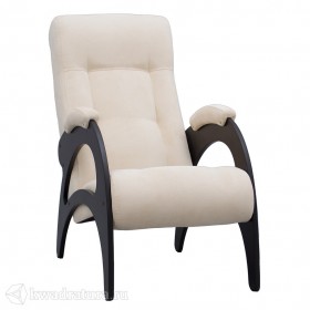 Кресло для отдыха Неаполь Модель 9 без лозы (Венге-эмаль/Ткань Ваниль Verona Vanilla) в Оренбурге - orenburg.katalogmebeli.com | фото 1