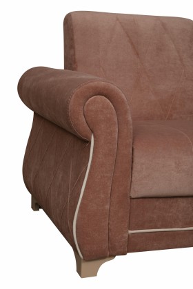 Кресло для отдыха "Порто" (велюр киви корица / микровельвет крем) в Оренбурге - orenburg.katalogmebeli.com | фото 3