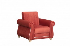 Кресло для отдыха "Порто" (микровелюр Гавайи бордо / микровельвет крем)/осн. в Оренбурге - orenburg.katalogmebeli.com | фото