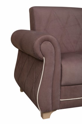Кресло для отдыха "Порто" (велюр текстура лиловый / микровельвет крем)/осн. в Оренбурге - orenburg.katalogmebeli.com | фото 6