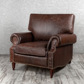Кресло кожаное Лофт Аристократ (ширина 1100 мм) в Оренбурге - orenburg.katalogmebeli.com | фото