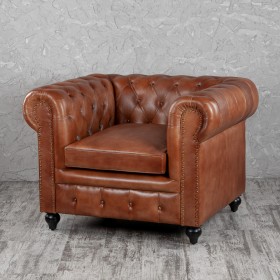 Кресло кожаное Лофт Честер (кожа) в Оренбурге - orenburg.katalogmebeli.com | фото