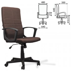 Кресло офисное BRABIX Focus EX-518 (коричневый) в Оренбурге - orenburg.katalogmebeli.com | фото