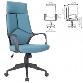 Кресло офисное BRABIX Prime EX-515 (голубая ткань) в Оренбурге - orenburg.katalogmebeli.com | фото
