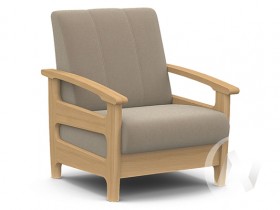 Кресло для отдыха Омега (бук лак/CATANIA LATTE) в Оренбурге - orenburg.katalogmebeli.com | фото 1