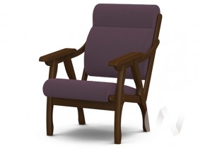 Кресло Вега-10 (орех лак/ULTRA PLUM) в Оренбурге - orenburg.katalogmebeli.com | фото