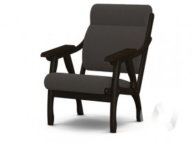 Кресло Вега-10 (венге лак/ULTRA GRAFIT) в Оренбурге - orenburg.katalogmebeli.com | фото 1