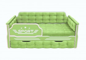 Кровать 190 серии Спорт 1 ящик 81 Фисташка (мягкие боковые накладки) в Оренбурге - orenburg.katalogmebeli.com | фото