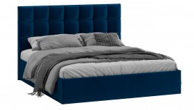 Кровать без ПМ «Эмбер» Велюр Confetti/Blue в Оренбурге - orenburg.katalogmebeli.com | фото