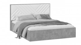 Кровать без ПМ «Хилтон» Тип 1 Ателье светлый/Белый в Оренбурге - orenburg.katalogmebeli.com | фото