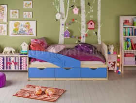 Кровать детская 1,8м Дельфин (Синий матовый) в Оренбурге - orenburg.katalogmebeli.com | фото