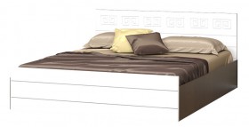 Кровать Корсика-1 1.6 (Венге/Белый глянец) в Оренбурге - orenburg.katalogmebeli.com | фото