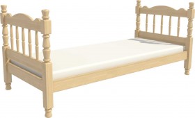 Кровать одинарная Аленка из массива сосны 800*1890 Сосна в Оренбурге - orenburg.katalogmebeli.com | фото 3