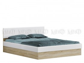 Кровать с подъемным механизмом 1,4 спальня Фортуна (Дуб сонома/белый глянец) в Оренбурге - orenburg.katalogmebeli.com | фото