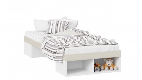 Кровать «Сканди»  Дуб Гарден/Белый в Оренбурге - orenburg.katalogmebeli.com | фото