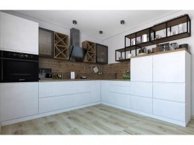 Модульная кухня Бронкс 1,8 м (Кварц) в Оренбурге - orenburg.katalogmebeli.com | фото 5