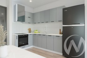 Кухня Валерия-М 1,6м (Альбион софт/белый) в Оренбурге - orenburg.katalogmebeli.com | фото