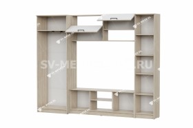 Мебель для гостиной МГС 3 Исполнение 1 Дуб Сонома / Белый в Оренбурге - orenburg.katalogmebeli.com | фото 3