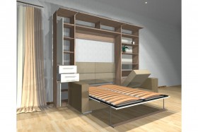 Шкаф-кровать с диваном Каролина в Оренбурге - orenburg.katalogmebeli.com | фото 3