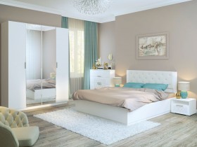 Спальня Тиффани (Белый текстурный) в Оренбурге - orenburg.katalogmebeli.com | фото