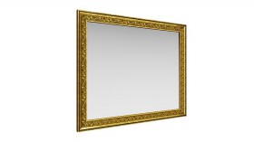 Зеркало навесное "Айрум"/(дуб кальяри / профиль: золото с орнаментом) в Оренбурге - orenburg.katalogmebeli.com | фото